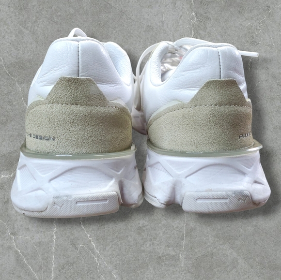 Porsche Design Puma | PWRPlate L Trainers Leather White and Glacier Grey US 12 - Picture 5 of 8